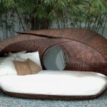 Canapea ovala pentru gradina